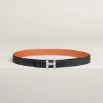 H Infini belt buckle & Reversible leather strap 24 mm